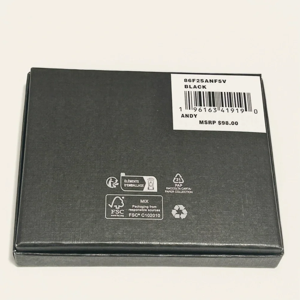 Michael Kors - Mens Black Slim Billfold Wallet (BRAND NEW IN BOX) Ret. $98